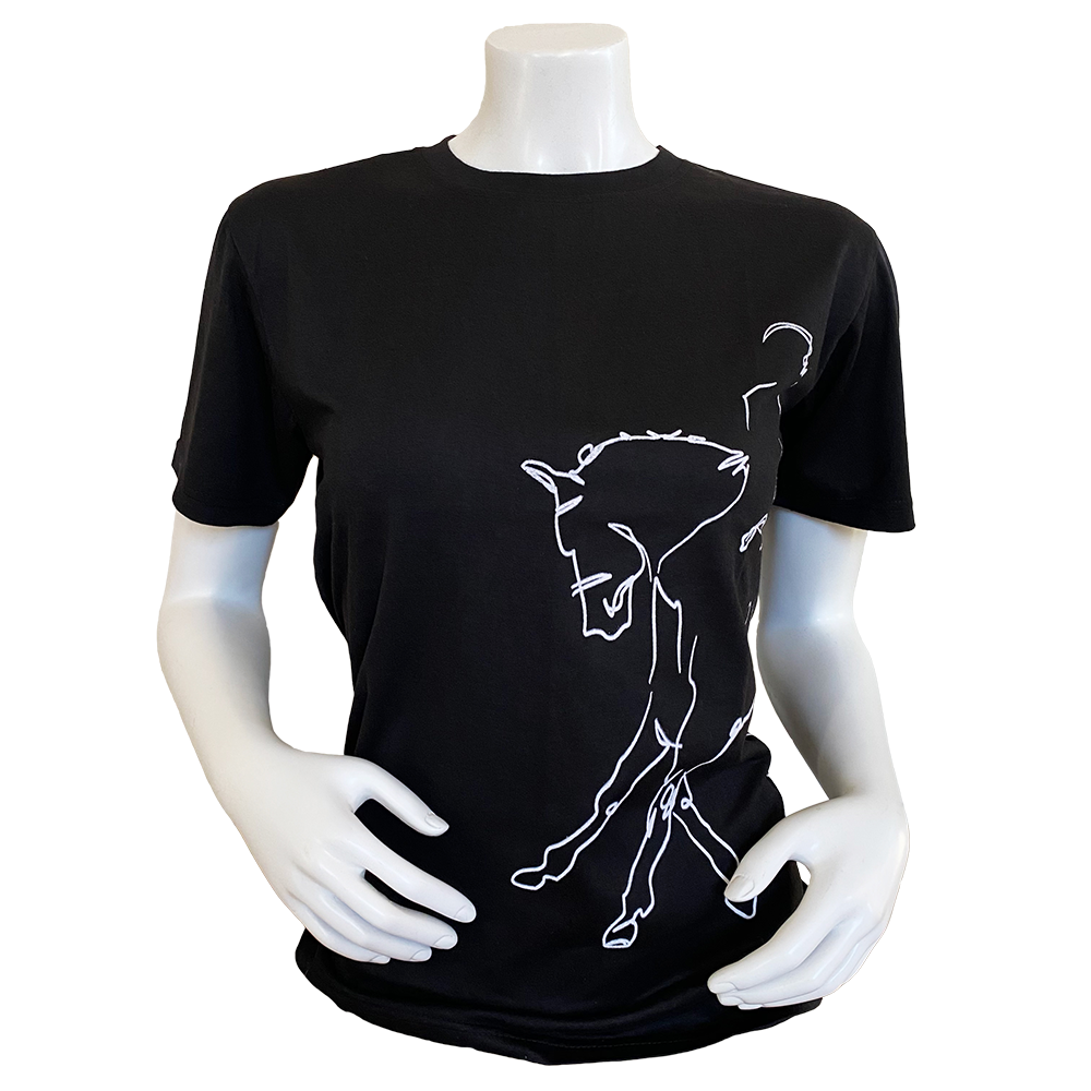 Dressage T-shirt Unisex Black