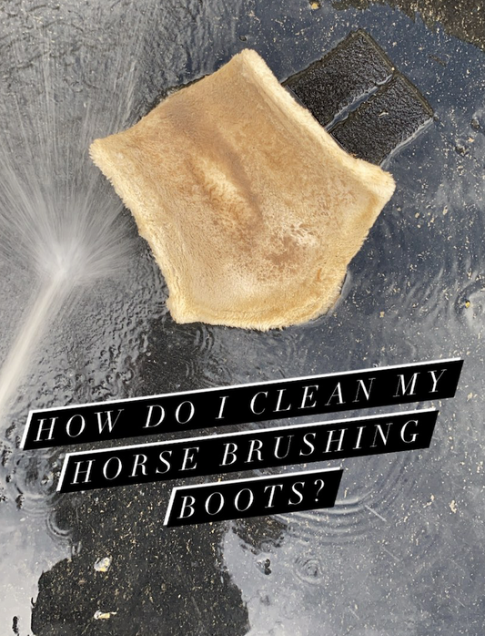 How do I clean my brushing boots?