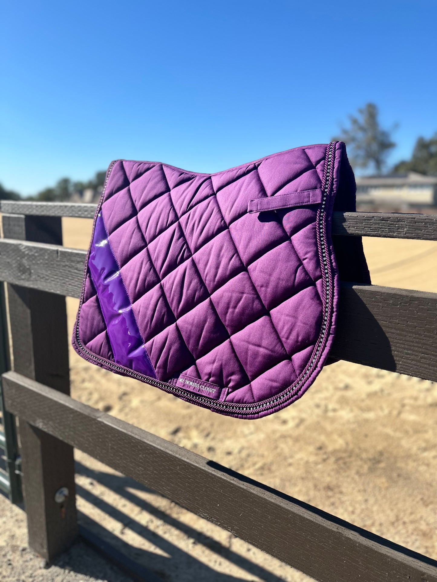 Noble Crystal Jump/AP Saddle Pad Purple