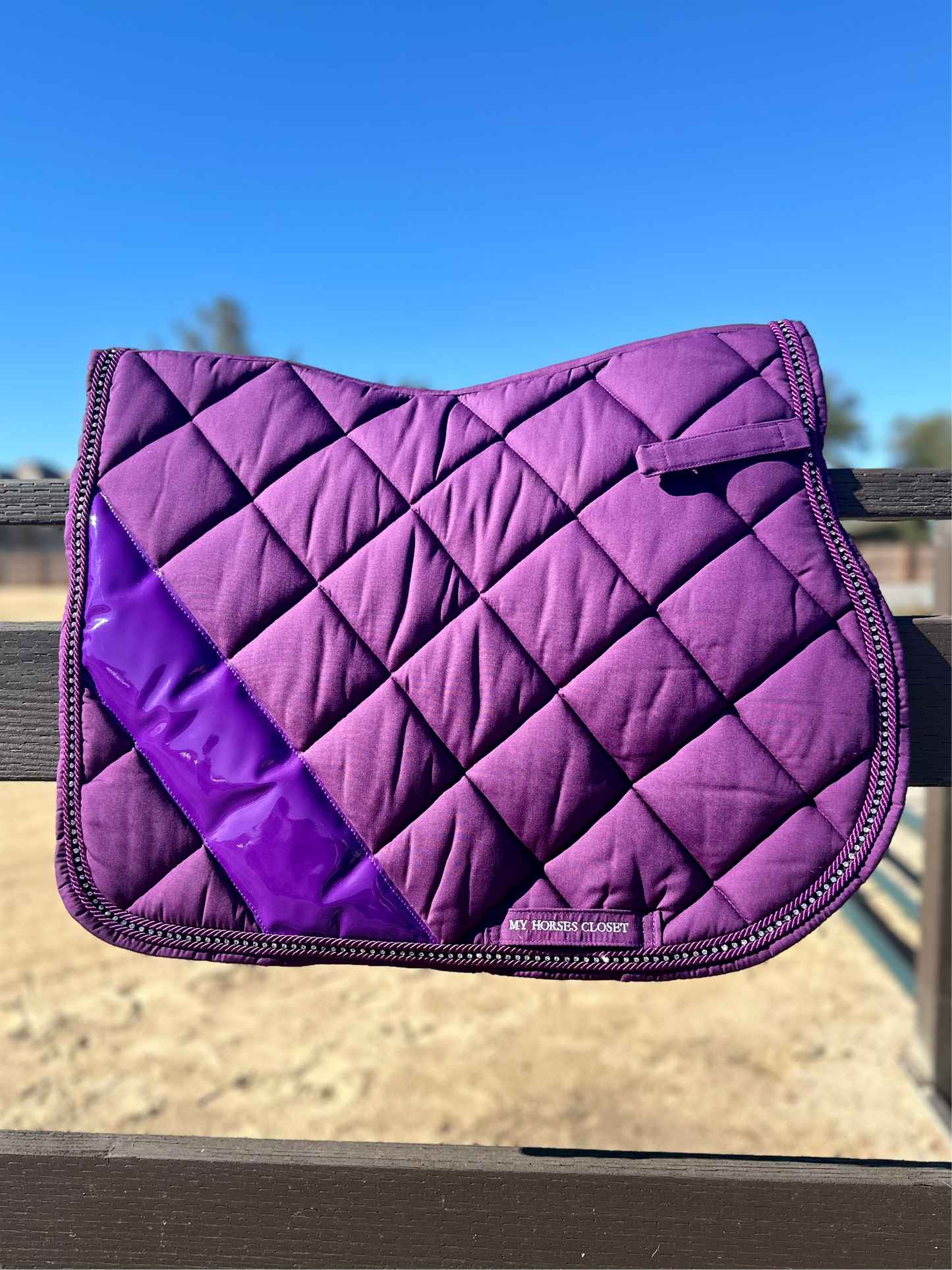 Noble Crystal Jump/AP Saddle Pad Purple