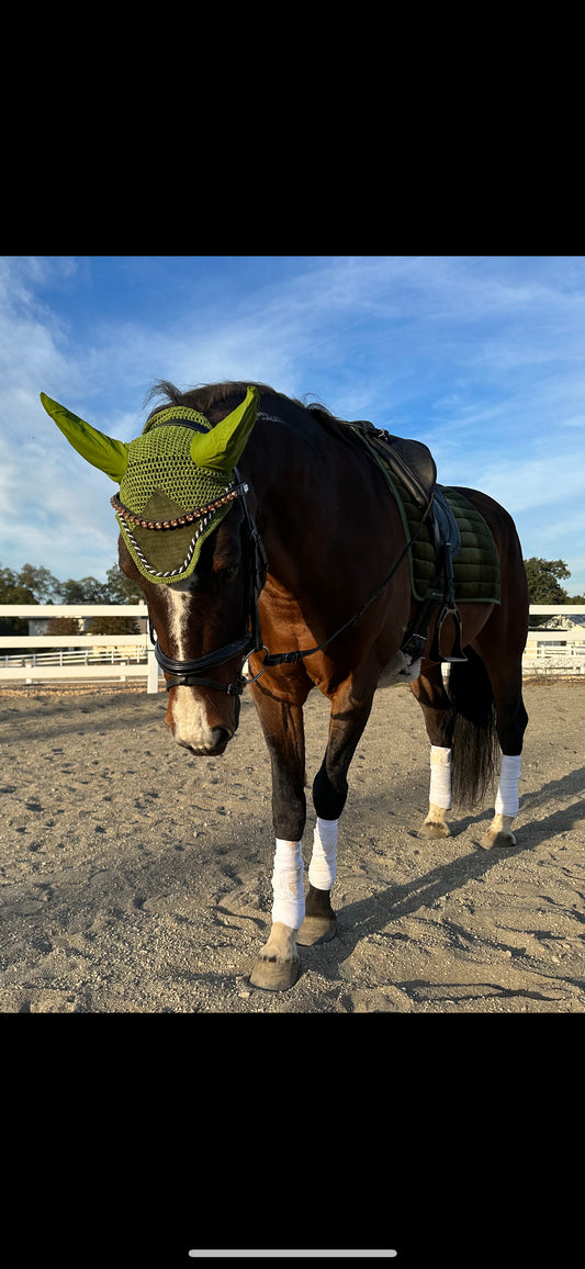 Suede Fly Ear Bonnet Hunter Green