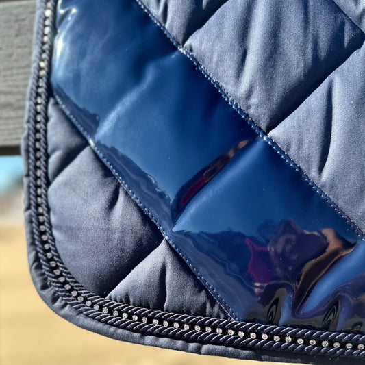 Navy Blue Noble Crystal Jump/AP Saddle Pad