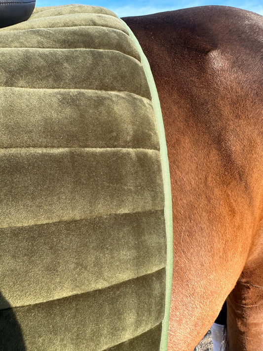 Suede Tech Jump AP Saddle Pad Hunter Green