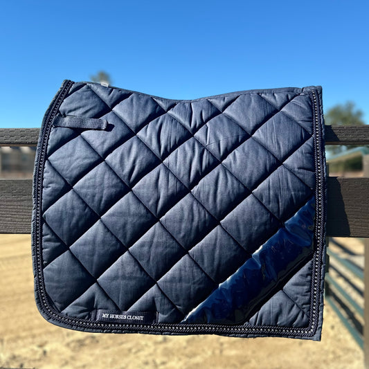NEW Navy Blue Noble Crystal Dressage Saddle Pad