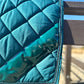 Petrol Blue Green Noble Crystal Dressage Saddle Pad