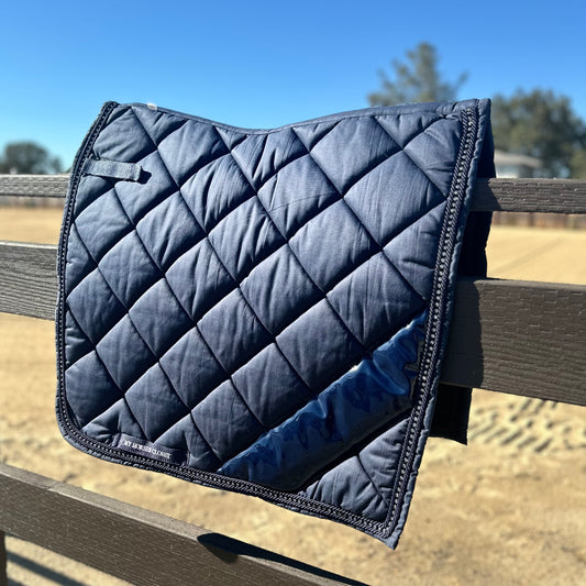 NEW Navy Blue Noble Crystal Dressage Saddle Pad