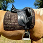 Suede Tech Dressage Saddle Pad Animal Print