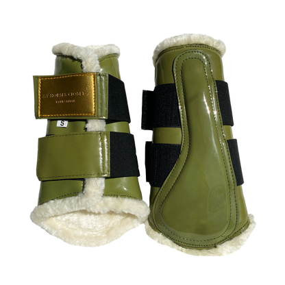 Retiring -  Amboise Brushing Dressage Boots Olive Green