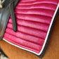 Glitter Mesh Sparkly Dressage Saddle Pad Hot Pink