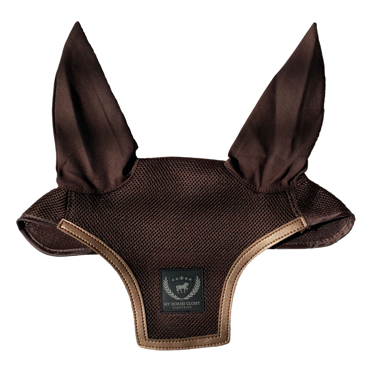 Fly Ear Bonnet Ultra Breathable 3D Mesh - Brown