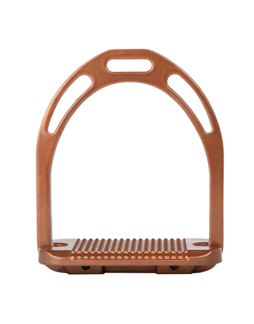 👋 Retiring -  Alu Stirrups with Crystals Copper Brown