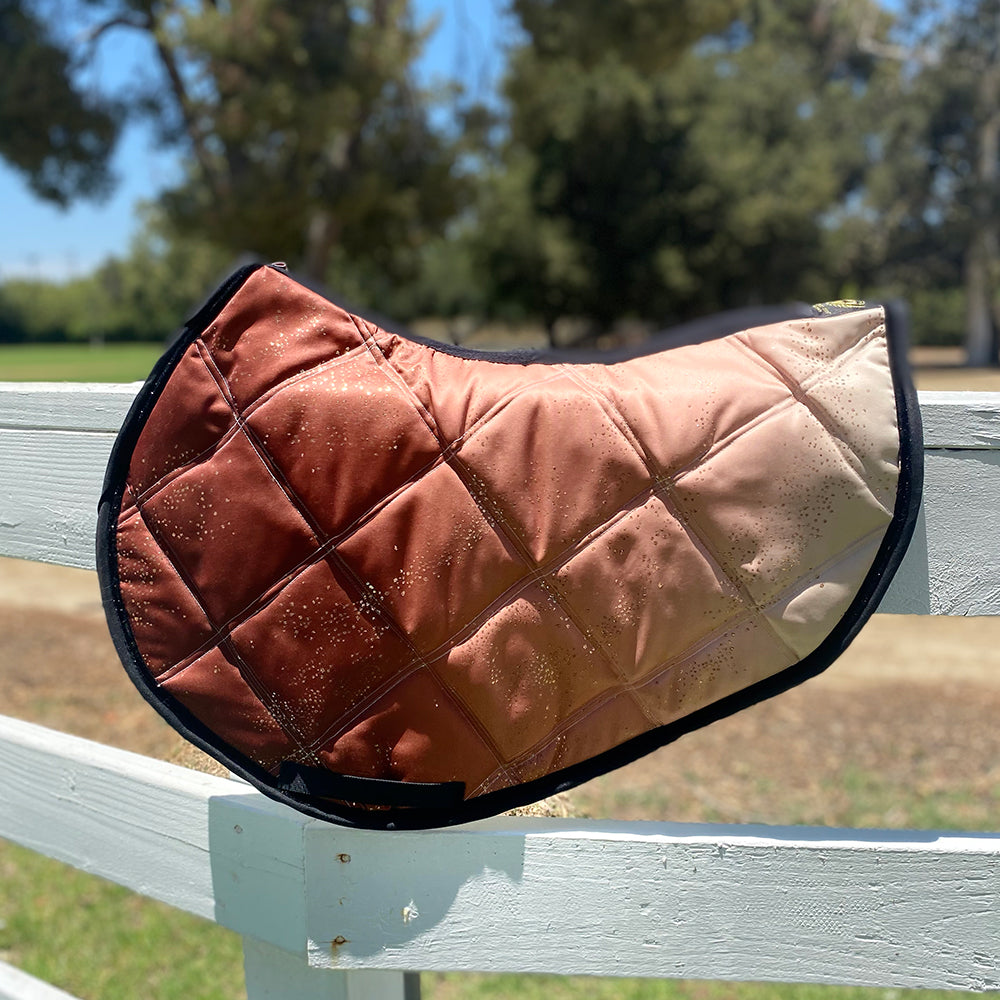 Jumping AP Saddle Pad Ombre Terracotta