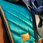 Satin Mesh Dressage Saddle Pad Amboise Emerald Turquoise